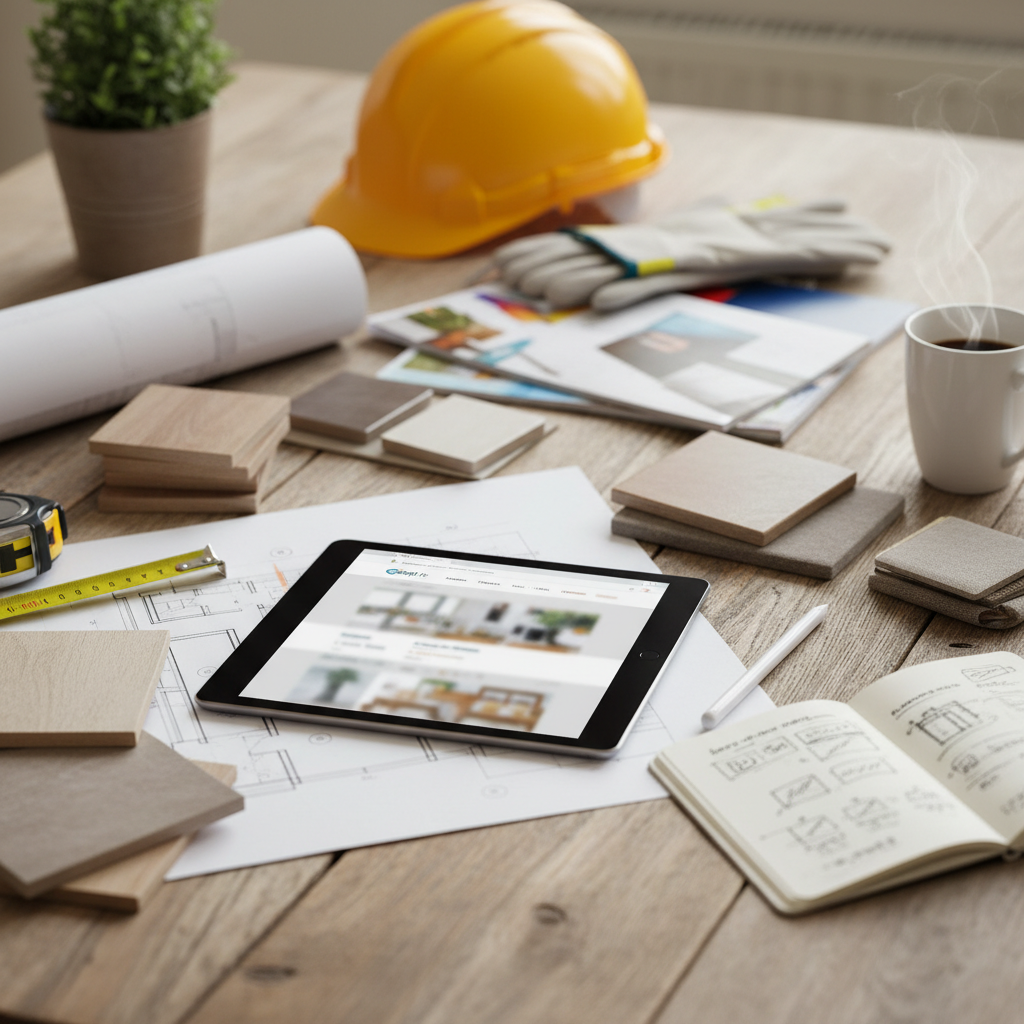 Illustration réaliste sur Gospi.fr maison et travaux